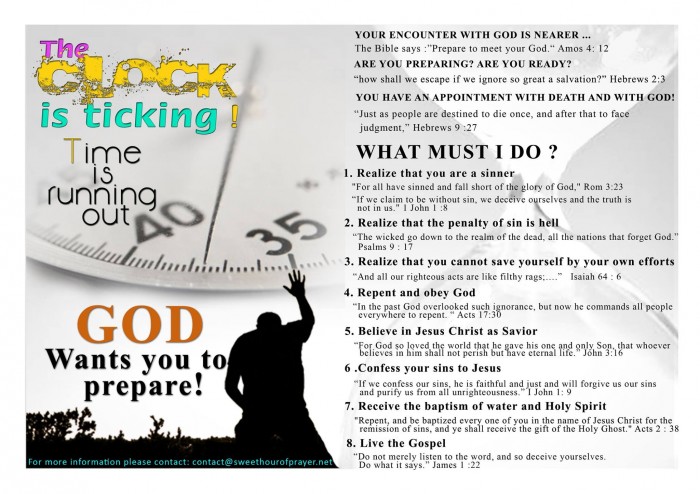The clock is ticking - eGospel Tracts