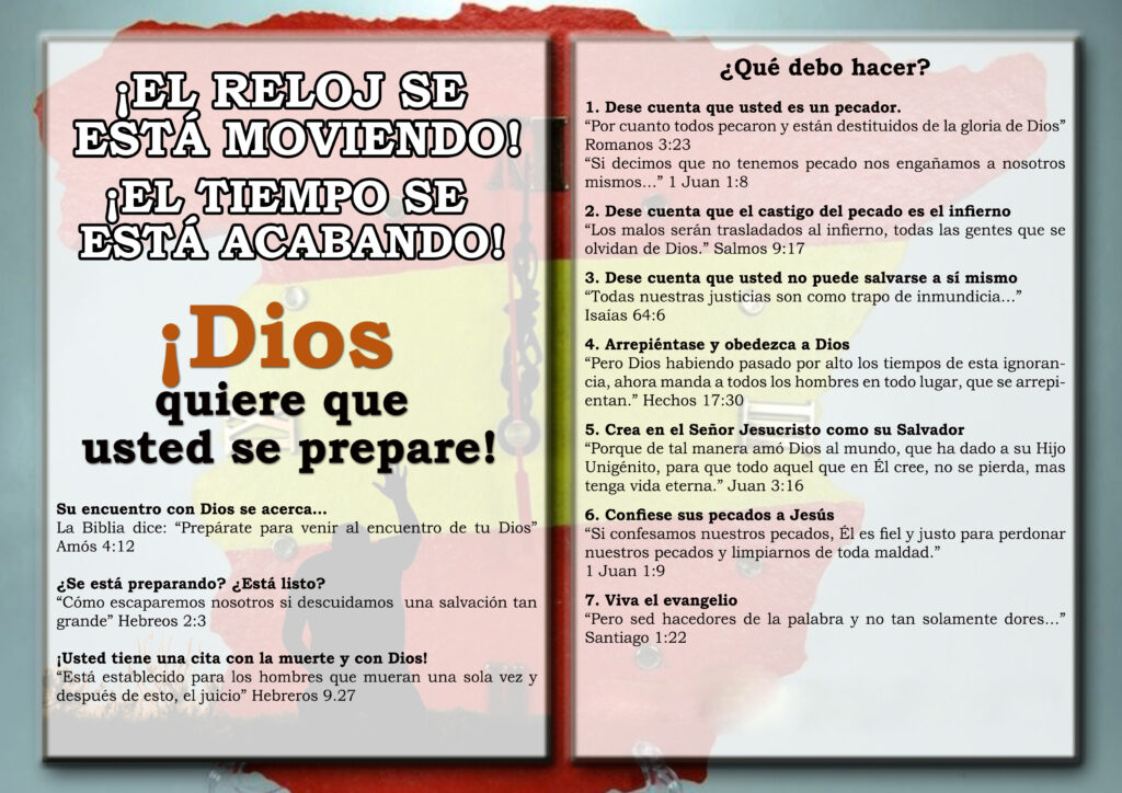 Clockistickingspanish2 eGospel Tracts