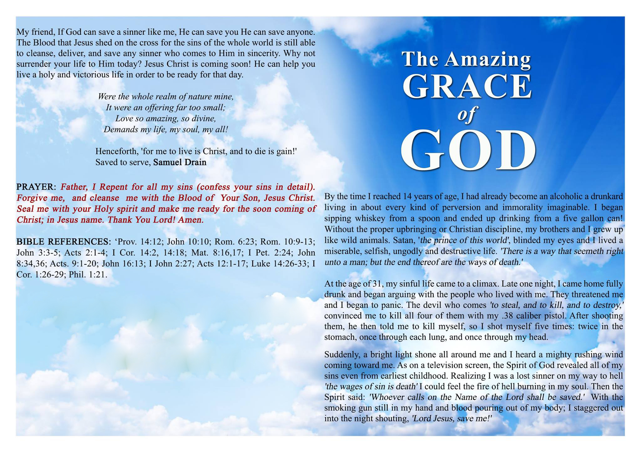 The Amazing Grace of God eGospel Tracts